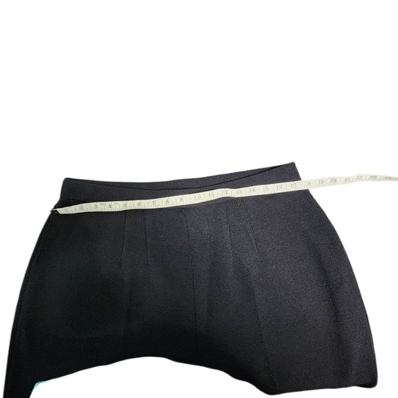 St John Collection Wool Rayon Knit Pants Black High Rise Career Trousers - Picture 5 of 5